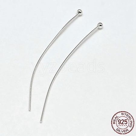 925 Sterling Silver Ball Head Pins STER-F018-03k-03-1