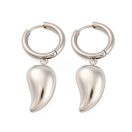 Non-Tarnish 304 Stainless Steel Hoop Earrings for Women EJEW-Z057-14P-04-1