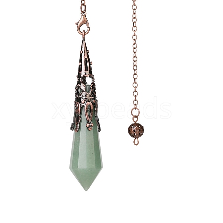 Natural Green Aventurine Dowsing Pendulum Big Pendants PW-WGF0B2B-13-1