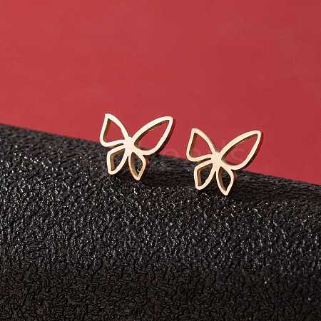 Stainless Steel Small Animal Stud Earrings for Women PW-WG87B69-19-1