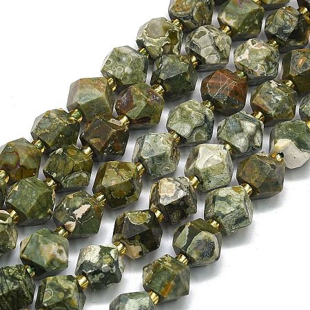 Natural Rhyolite Jasper Beads Strand G-I376-A20-01-1