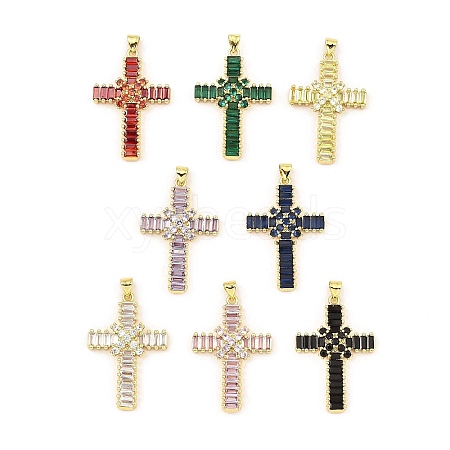 Rack Plating Real 18K Gold Plated Brass Pendants KK-B077-20G-1