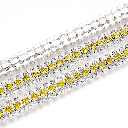 Iron Rhinestone Cup Chains CH-T006-04S-07-1