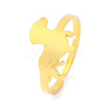 201 Stainless Steel Adjustable Ring for Women RJEW-D082-04H-1