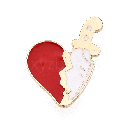 Heart Enamel Pins JEWB-N001-23D-G-1