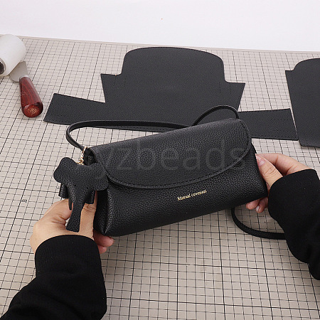 DIY Rectangle Women's Crossbody Handbag Making Kits PW-WG235F5-04-1