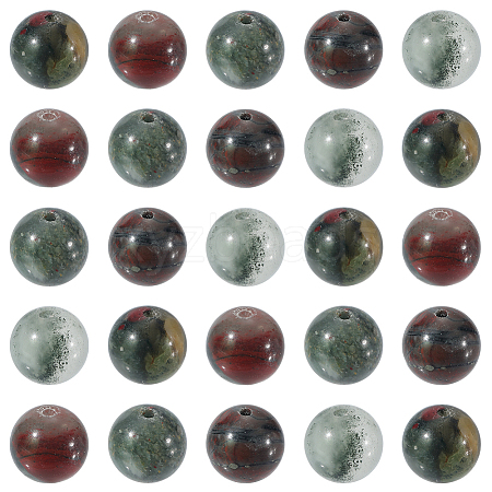 2 Strands Natural African Bloodstone Beads Strands G-SP0001-27-1