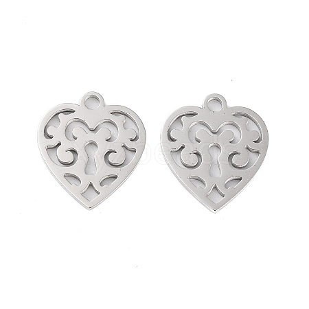 Non-Tarnish 316 Stainless Steel Charms STAS-C096-12D-P-1