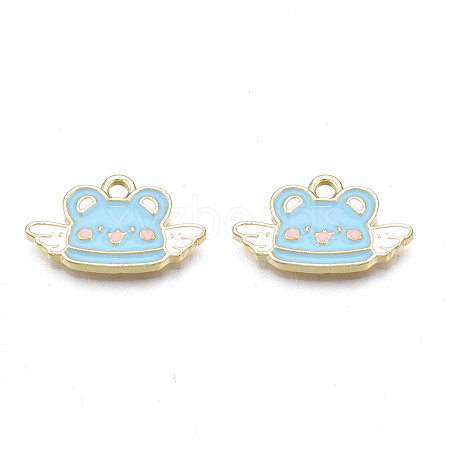 Alloy Enamel Pendants PALLOY-N170-034A-NR-1