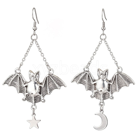 Alloy Pendants Earrings EJEW-TA00423-1