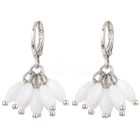 Shell Hoop Earrings for Women EJEW-TA00585-1