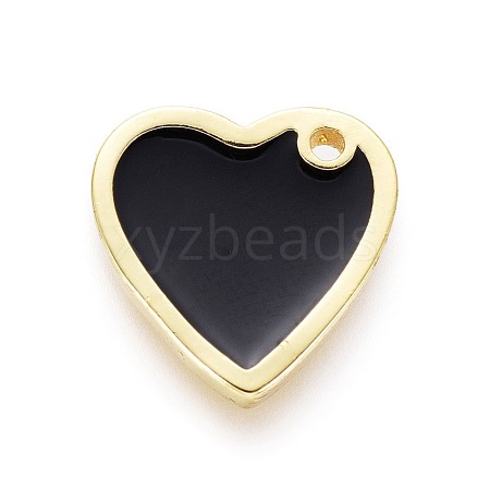 Brass Enamel Charms KK-F805-01C-01-1