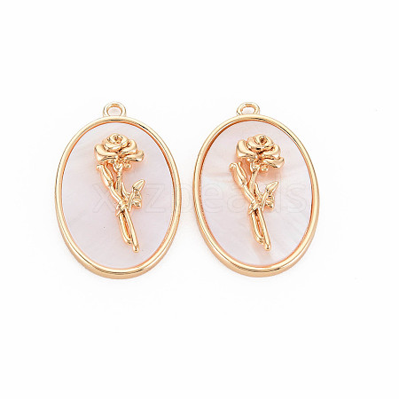 Brass Birth Floral Pendants X-KK-S364-288-1