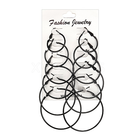 Alloy Hoop Earrings Sets WG0E569-08-1