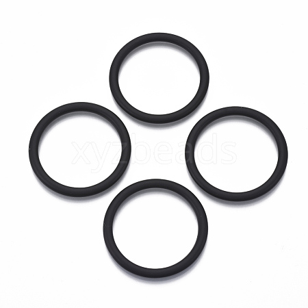 Spray Painted CCB Plastic Linking Rings X-CCB-R104-17A-01-1