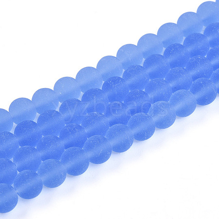 Transparent Glass Beads Strands GLAA-T032-T6mm-MD04-1