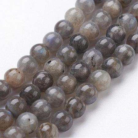 Natural Labradorite Bead Strands G-J352-01-10mm-1