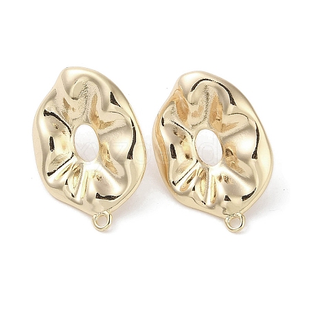 Brass Stud Earring Findings KK-G491-55G-1