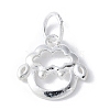 925 Sterling Silver Chinese Zodiac Outline Charms STER-P066-02S-08-1