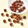 60Pcs Natural Red Jasper Beads G-YW0002-18A-4