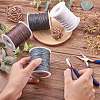 Yilisi 4 Rolls 4 Colors Waxed Cotton Thread Cords YC-YS0001-01-5