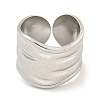 Non-Tarnish 304 Stainless Steel Open Cuff Finger Rings RJEW-P114-12P-2