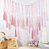 Bohemian Hand-woven Cotton Rope Tassel with Wood Beads Wall Hanging Ornaments FIND-WH20019-136A-02-3