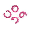 Spray Painted Iron Open Jump Rings IFIN-T017-04B-17-1