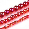 Electroplate Transparent Glass Beads Strands LS-GLAA-T032-T4mm-AB09-4