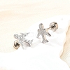 304 Stainless Steel Stud Earrings EJEW-H161-01P-J-3