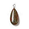 Natural Unakite Pendants G-P474-01P-11-2