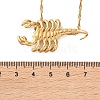 304 Stainless Steel Scorpion Pendant Necklaces for Men NJEW-Z054-01G-5