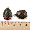 Natural Rhodonite Pendants G-M431-10G-03-3