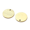 Ion Plating(IP) 304 Stainless Steel Charms STAS-G347-10G-2