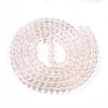 Baking Paint Transparent Glass Beads Strands LS-DGLA-N006-6mm-02-2