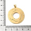 304 Stainless Steel Textured Pendants STAS-C163-06A-G-3