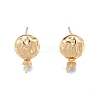 Brass Stud Earring Findings KK-G432-23G-1