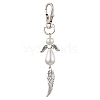 Angel & Wing Alloy Pendant Decoration HJEW-JM02307-4