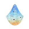 Marine Organism Series Fan Shape Acrylic Pendants OACR-Q101-03A-1