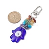 Blue Evil Eye Lampwork Pendant Decooration HJEW-JM01969-01-3