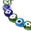 Handmade Millefiori Glass Bead Strands LAMP-D030-01B-4