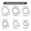 Unicraftale 12Pcs 6 Style 304 Stainless Steel Linking Rings STAS-UN0032-06-6