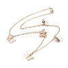 Brass Butterfly Pendant Necklaces NJEW-JN02678-01-1