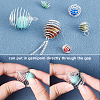 SUNNYCLUE 100Pcs 4 Styles Iron Wire Pendants IFIN-SC0001-25-4