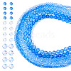 12 Strands 3 Styles Gradient Color Baking Paint Glass Bead Strands DGLA-TA0001-21A-3