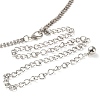 Alloy Crystal Rhinestone Link Chain Belts AJEW-U019-01P-02-4