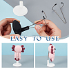 AHANDMAKER 8Pcs 2 Colors Mini Plastic & Metal Doll Display Stand AJEW-GA0007-10-3