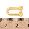 Rack Plating Brass U Shape Links Buckle for Dress Lingria Bikini Swimming Wear Accessories KK-A224-24A-G-3