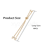 Rack Plating Adjustable Brass Slider Bracelets YS-TAC0001-14G-17