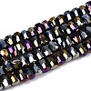 Electroplate Opaque Glass Beads Strands EGLA-N022-09A-C01-1